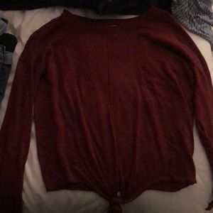 Hippie Rose Maroon Long Sleeve